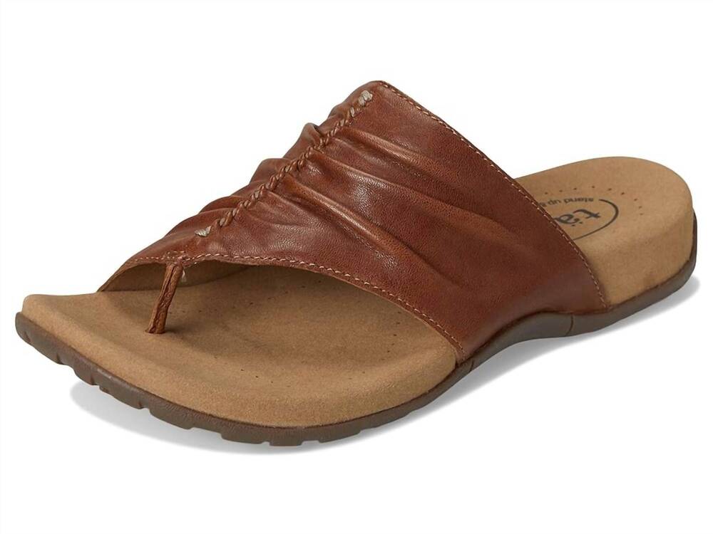 NEW TAOS women's gift 2 sandals in cognac